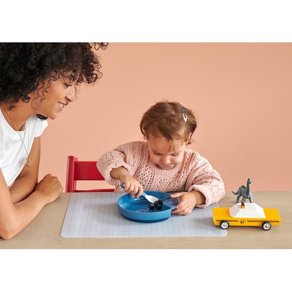 Biało-jasnozielone plastikowe łyżeczki dla dzieci zestaw 2 szt. Little farm – Mepal-image-3