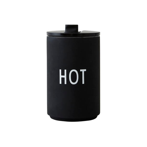 Czarny kubek termiczny 350 ml Hot – Design Letters