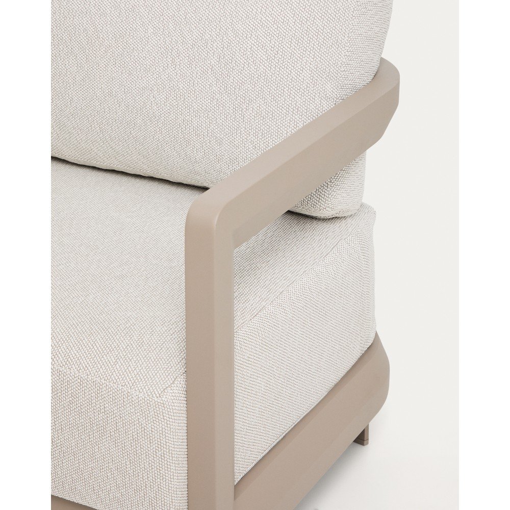 Beżowy/szarobrązowy aluminiowy zestaw mebli ogrodowych dla 3 osób Nerano – Kave Home (zdjęcie 2)