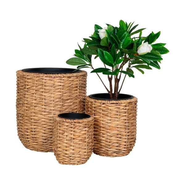 Doniczki z hiacyntu wodnego zestaw 3 szt. ø 49 cm Hanoi – House Nordic-image-2