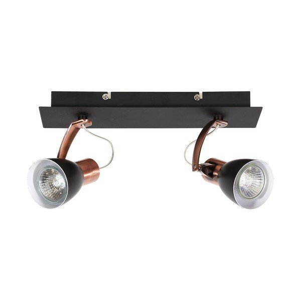 Lampa sufitowa w czarno-miedzianym kolorze z metalowym kloszem 8x30 cm Markus – Candellux Lighting