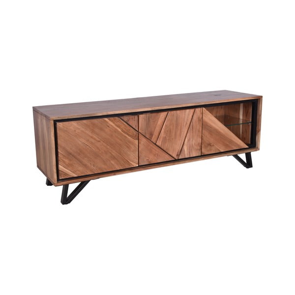 Szafka pod TV z litego drewna akacjowego 150x51x40 cm Ambala – Interia Home & Living-image-2