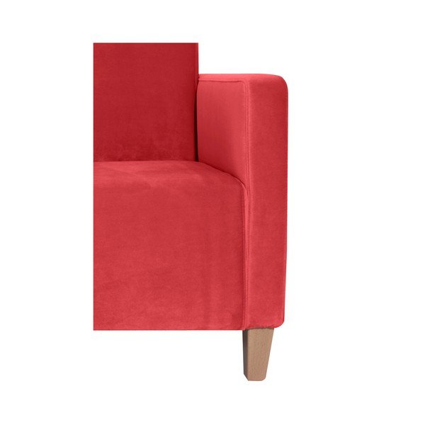Czerwony fotel Max Winzer Milla Velvet-image-4