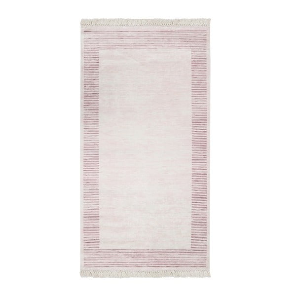 Różowy dywan aksamitny Deri Dijital, 160x230 cm