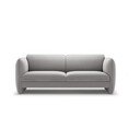 Jasnoszara aksamitna sofa 204 cm Georgia – Micadoni 