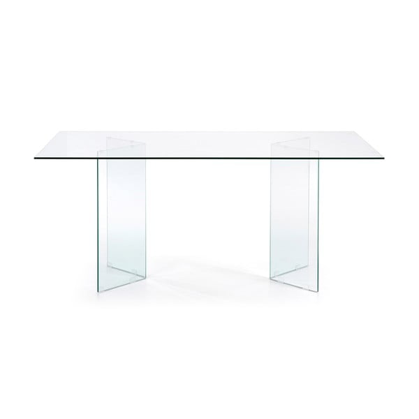 Stół ze szklanym blatem 90x200 cm Burano – Kave Home-image-3