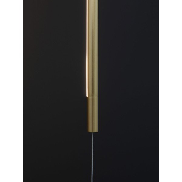 Aluminiowa lampa stojąca LED w kolorze mosiądzu (wysokość 300 cm) Elettra – Nova Luce-image-2