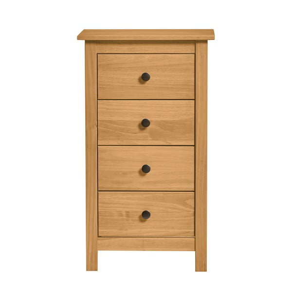 Naturalna komoda z litego drewna sosnowego z 4 szufladami Marckeric Berna-image-4