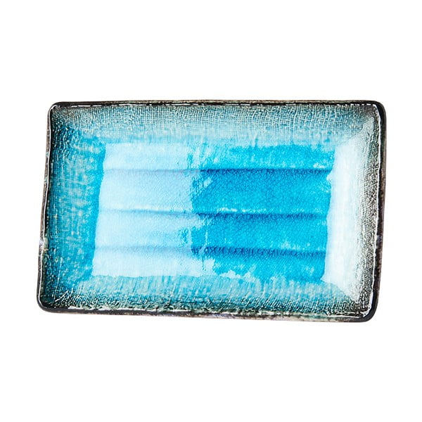 Niebieski półmisek ceramiczny MIJ Sky, 21x13,5 cm