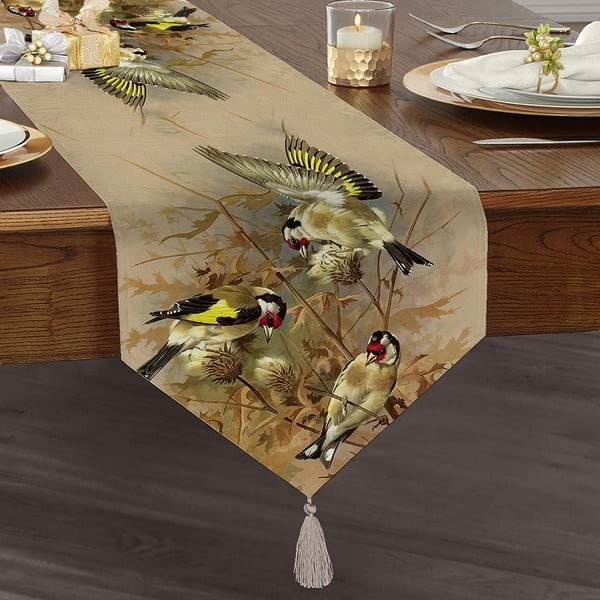 Bieżnik 45x140 cm Yellow Bird – Mila Home-image-2