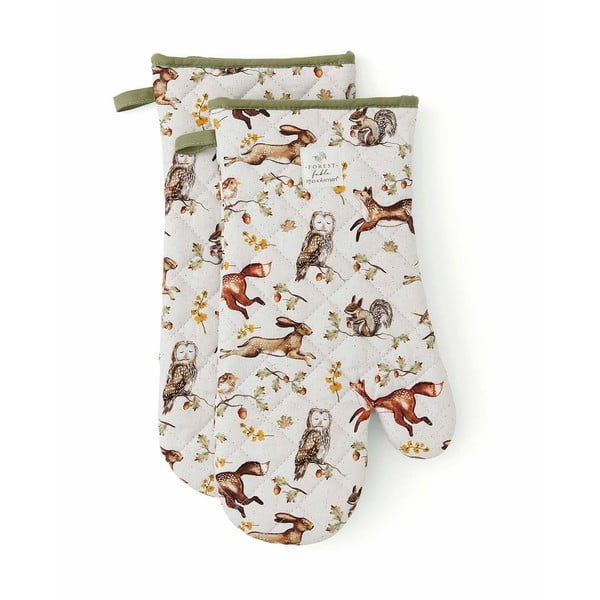Bawełniana rękawice kuchenne zestaw 2 szt. Forest Fable – Cooksmart ®