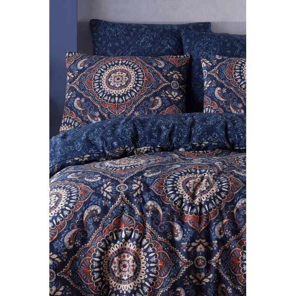 Ciemnoniebieska pościel dwuosobowa 200x220 cm – Mila Home-image-1