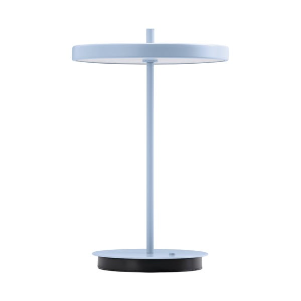 Jasnoniebieska metalowa lampa stołowa LED z metalowym kloszem (wysokość 31 cm) Asteria Move – UMAGE-image-4