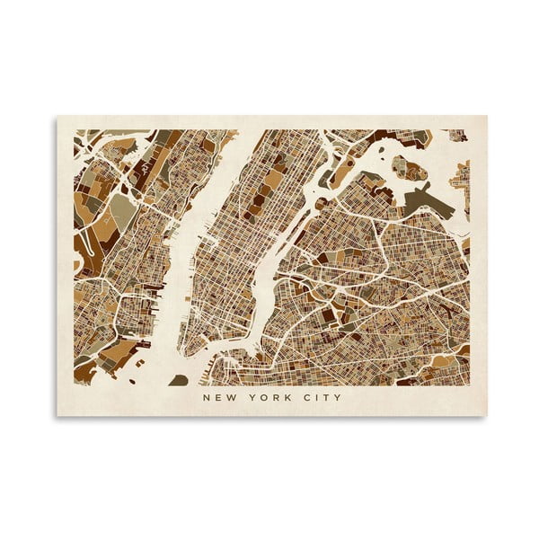 Plakat Americanflat NY City, 42x30 cm