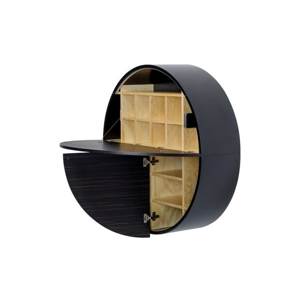 Czarnobrązowa rozkładana szafka wisząca EMKO Pill-image-4