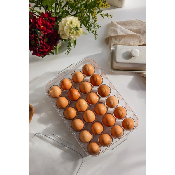 Plastikowy organizer na jajka do lodówki 33x21 cm – Casa De Engel-image-1