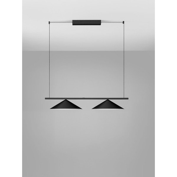 Aluminiowa lampa wisząca LED w kolorze matowej czerni Lui – Nova Luce-image-4
