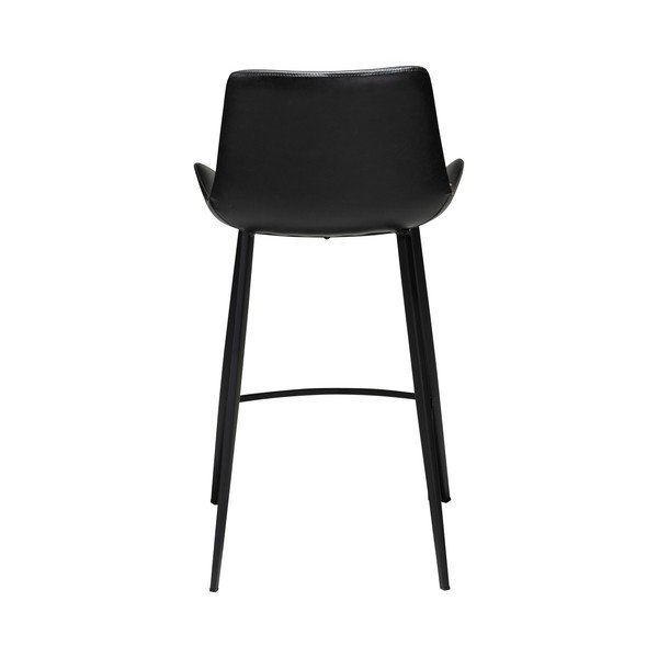 Czarny hoker z imitacji skóry DAN–FORM Denmark Hype, wys. 91 cm-image-4