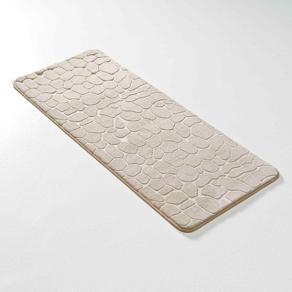 Beżowy tekstylny dywanik łazienkowy 50x120 cm Ricochet – douceur d'intérieur-image-3