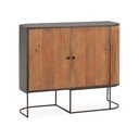 Komoda z litego drewna mango w naturalnym kolorze 110x90x40 cm Curve – MOME