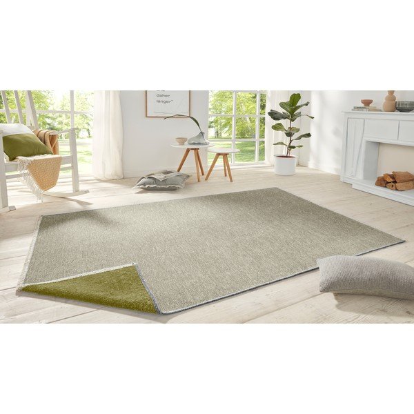 Zielony dwustronny chodnik Hanse Home Duo, 80x200 cm-image-1
