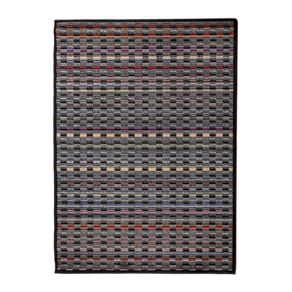 Szary wytrzymały dywan Floorita Optical Duro, 117x170 cm