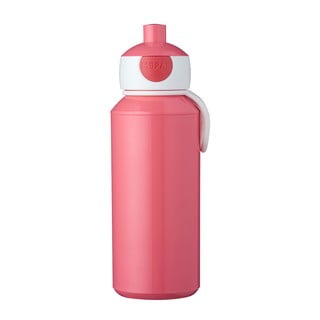 Różowa butelka na wodę Mepal Pop-Up, 400 ml