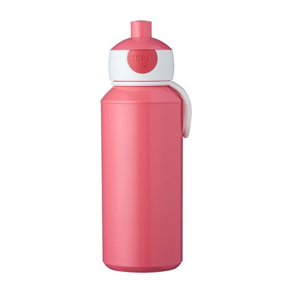 Różowa butelka na wodę Mepal Pop-Up, 400 ml