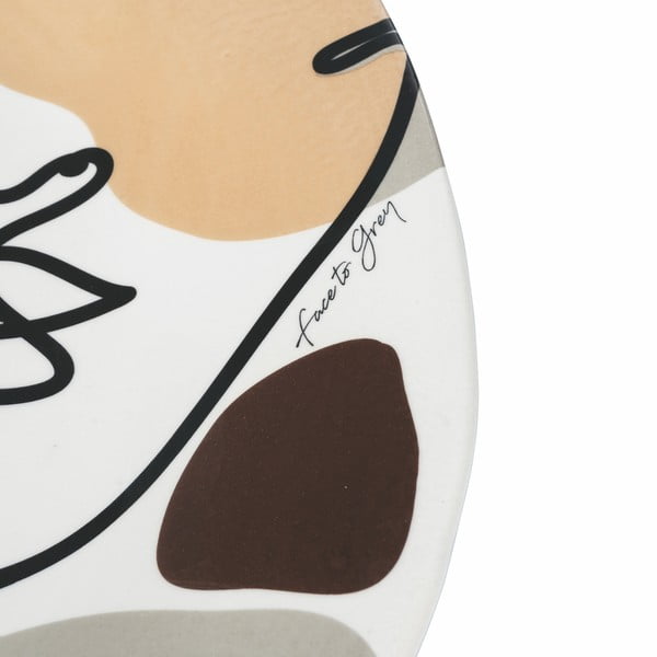 Ceramiczny talerz do serwowania VDE Tivoli 1996 Face to Grey, ø 39 cm-image-2