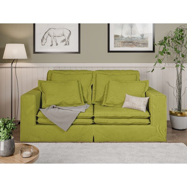 Jasnozielona sofa 196 cm Nora – Ropez-image-1