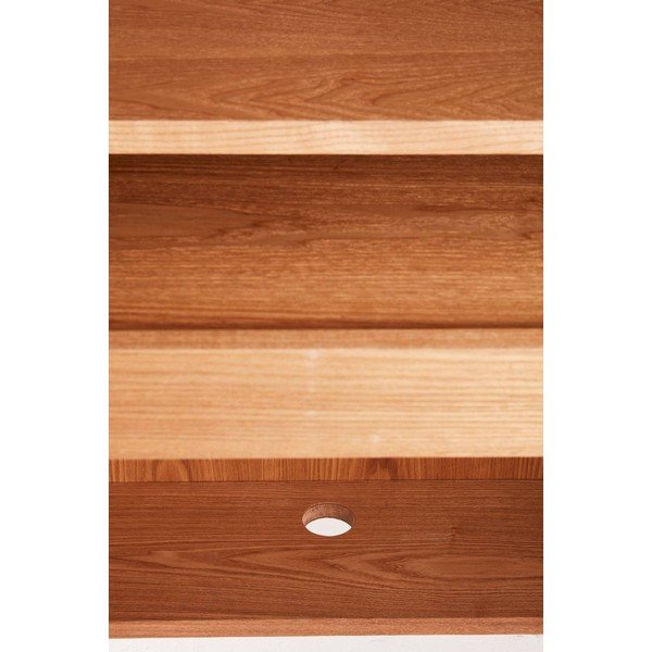 Szafka w dekorze jesionu z otworem na kable w naturalnym kolorze 100x140x45 cm Sion – Jotex-image-3