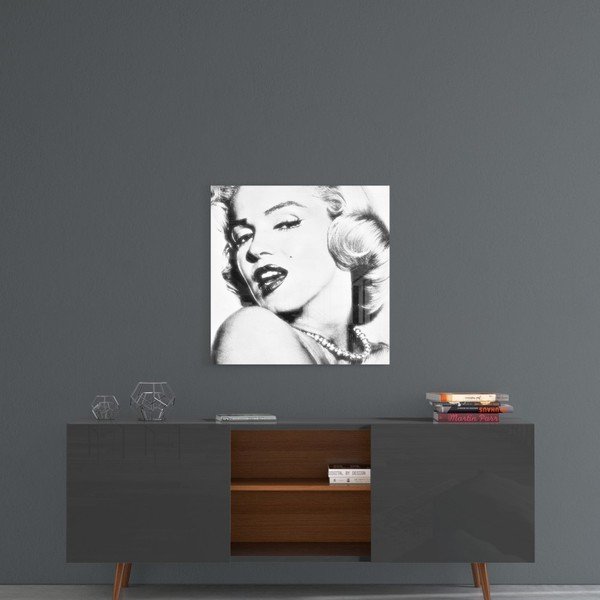 Szklany obraz Insigne Marilyn Monroe, 40x40 cm-image-1