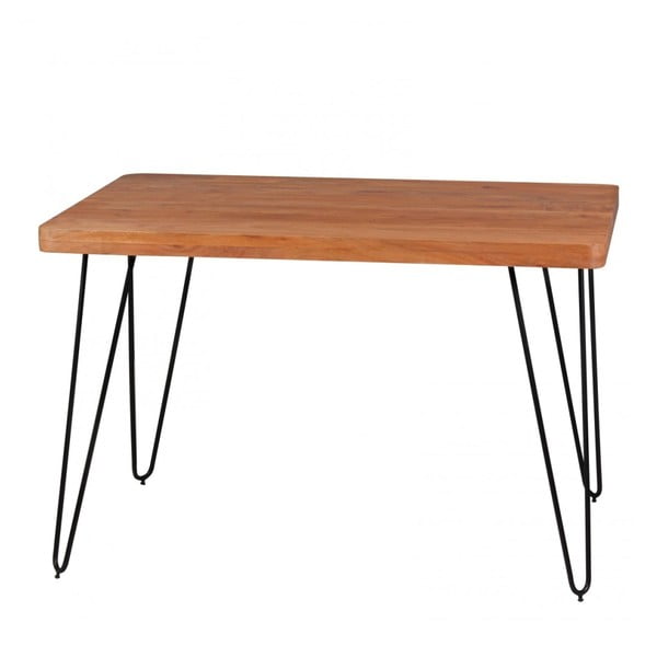 Stół z litego drewna akacji Skyport BAGLI, 120x80 cm