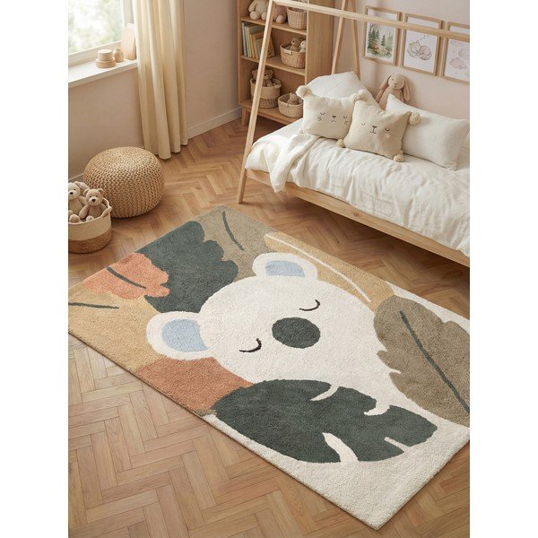 Kremowy bawełniany dywan dziecięcy odpowiedni do prania/tkany ręcznie 140x200 cm Snuggle Rio – Hanse Home-image-1