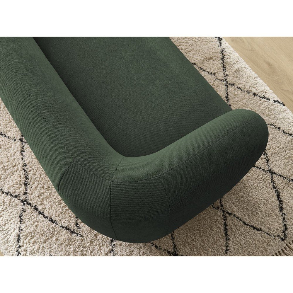 Zielona sofa z tkaniny szenilowej 160 cm Celine – Bobochic Paris (zdjęcie 2)
