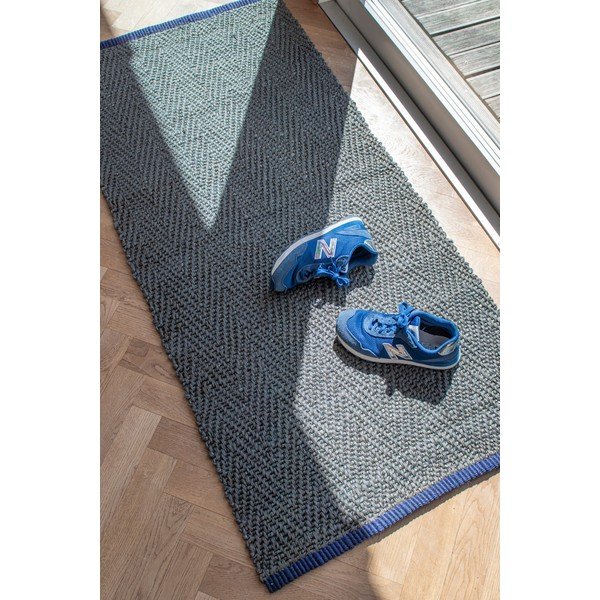 Ciemnozielony chodnik z juty 70x150 cm Notes – Mette Ditmer Denmark-image-2