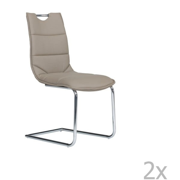 Zestaw 2 beżowych krzeseł SOB Rock