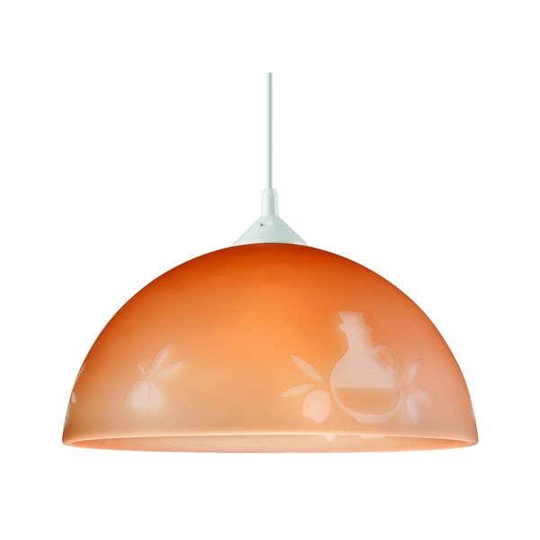 Brązowa lampa wisząca ø 30 cm – LAMKUR-image-1