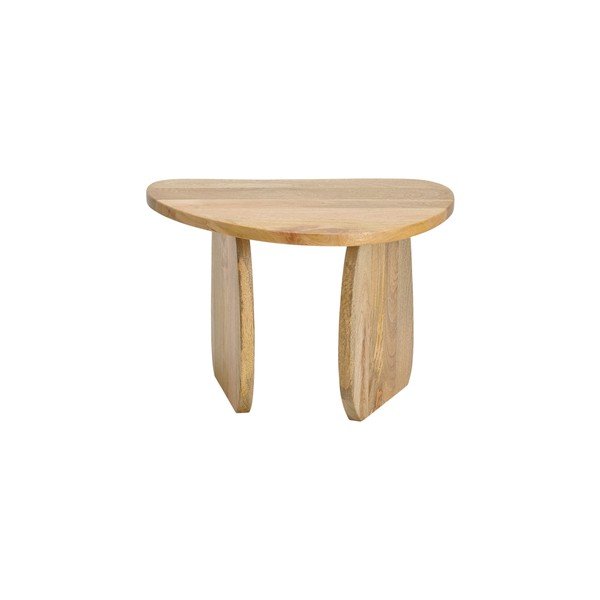 Stolik z litego drewna mango w naturalnym kolorze Mushroom – Ellos Home-image-3