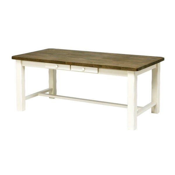 Stół z drewna kauczukowca Actona Lyon, 190x95 cm