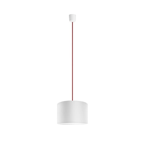 Lampa wisząca Tres 25 cm, czerwona/biała