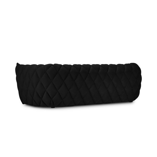 Czarna aksamitna sofa 228 cm Flandrin – Interieurs 86-image-3
