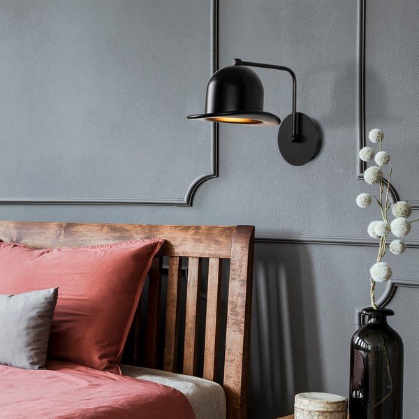 Czarny kinkiet ø 19 cm Fötr Sivani – Opviq lights-image-1