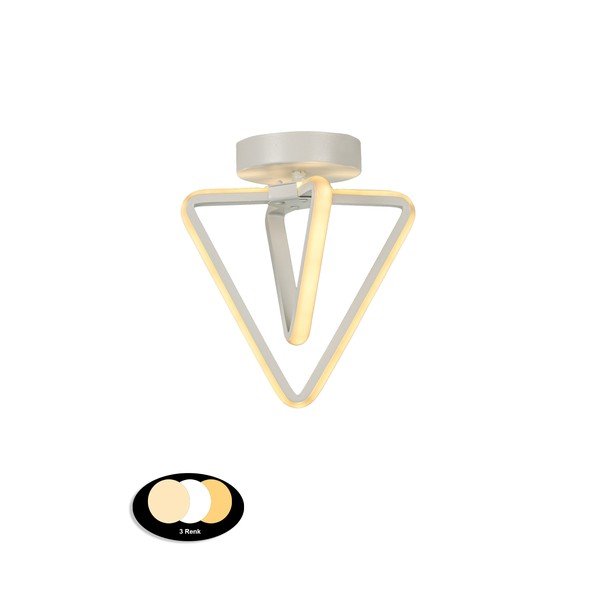 Biała metalowa lampa sufitowa LED Baris – Squid Lighting-image-2