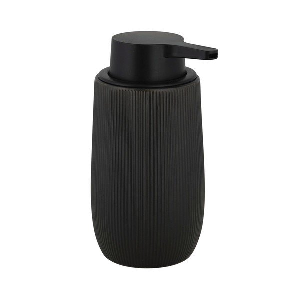 Czarny plastikowy dozownik do mydła 400 ml Fablo – Wenko