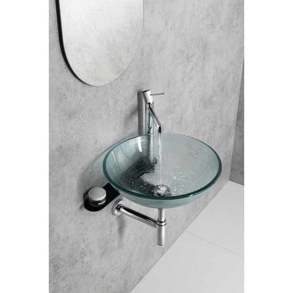 Czarny stalowy wiszący stelaż pod umywalkę 42x7 cm Tetris – Sapho-image-3