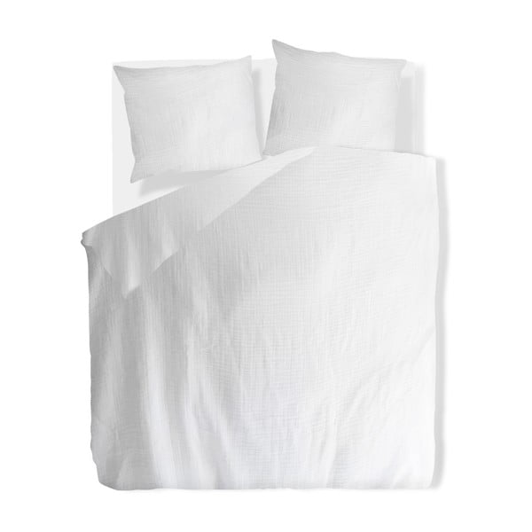 Biała muślinowa pościel dwuosobowa 200x200 cm Plain Muslin – Butter Kings-image-2