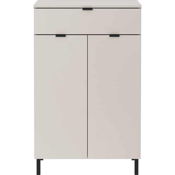 Kremowa wysoka szafka łazienkowa 60x97 cm Arcena – Germania