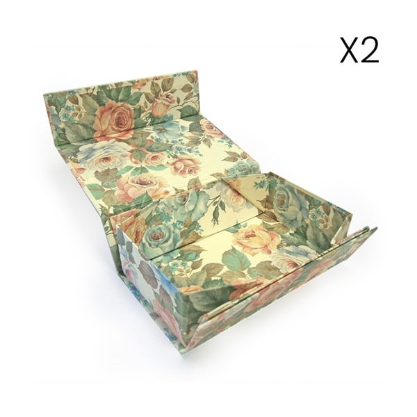 Pudełka prezentowe zestaw 2 szt. 39x49 cm Lady Rose – Kartos-image-1