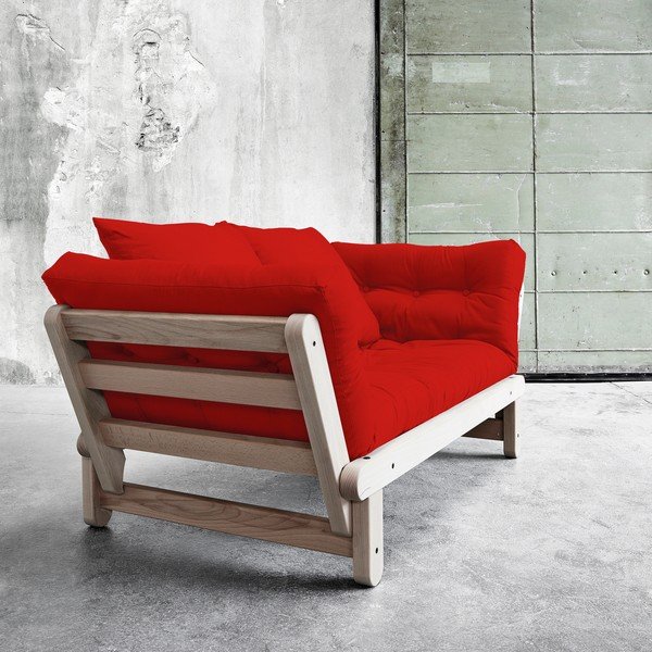 Sofa rozkładana Beat Beech/Red-image-1
